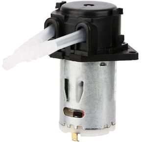24V DC DIY Peristaltic Liquid Pump Dosing Pump for Aquarium Lab Analytical 10ml/min -90ml/min(black)