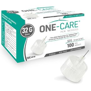 رؤوس أقلام ONE-CARE، 32 جم × 1/5 بوصة (6 مم)، مقاس عالمي، 100/bx