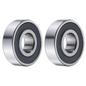 uxcell 2pcs RLS5-2RS Deep Groove Ball Bearings 0.623 x 1.563 x 0.436 Inch Chrome Steel Bearing Double Sealed ABEC3 ZV2 Bearings