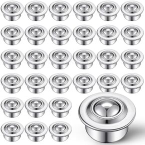 Gisafai 5/8" Roller Ball Transfer Bearing Ball Transfer Bearing Casters Carbon Steel Ball Bearing Rollers 360 Rotation for Conveyor Roller Stand Table, Load 44lbs (40 Pcs)