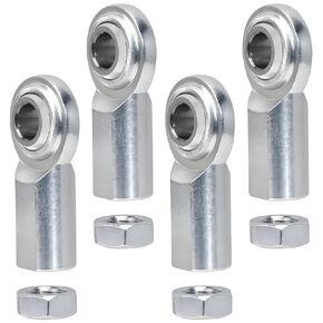 3/8 x 3/8-24 Rod End Bearing Heim Joints Right Hand Female Thread Heim Joint,RH 3/8"- 24 Thread x 3/8" Bore Stainless Female Rod End Bearing with Jam Nuts (3/8-4Pcs)