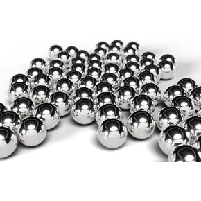 (200 Pieces) 7/16 （11.11mm） Carbon Steel Balls - Precision Balls for Industrial, Handicraft and Practice, Durable and Versatile.