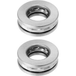 2Pcs Thrust Ball Bearing 51203 with Washers 17mm Bore 35mm OD 12mm Thick Plane Axial Ball Bearing Compatible with Ifor Williams Trailer Knott Jockey Wheel Handle