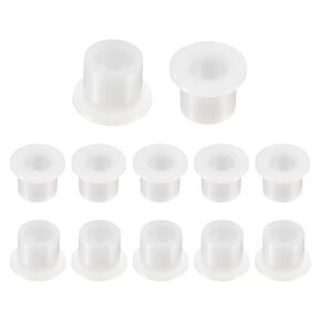 uxcell 24pcs Flanged Sleeve Bearings Plastic Bushings ID 8mm x OD 10.9mm x Length 7.4mm Nylon Bushings, Black