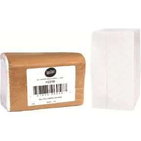Tablecraft Tall Fold Paper Napkin Refill, 7 1/2 by 13 1/2 inch, 250 Count, White
