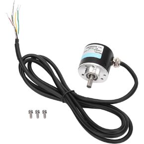 DC5-24V Incremental Optical Rotary Encoder Solid Shaft ABZ 3‑Phase Motion Controls Component 30KHZ 1000B/1024B (1000Z)