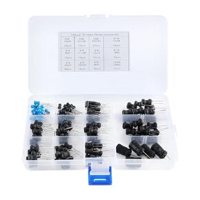 12 Values 145 Pcs Inductor 10 uH to 10 mH DIP Radial Power Choke Inductors Assortment Kit with Assortment Box