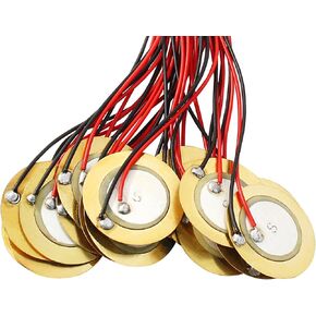 20Pcs 20mm Piezo Discs with 3.81" Leads Mic Drum Trigger Acoustic Pickup CBG Guitar Piezo Amplifiers Discs Transducer