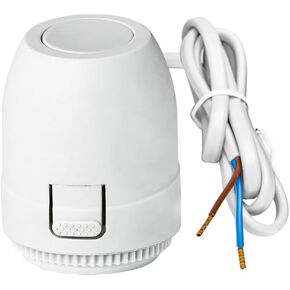 WiseWater Normally Closed 2 wire 24V Electric Thermal Actuator, 2-wire Connection Electric Actuator Thread M30*1.5 for Floor Heating Manifold in Underfloor Heating System