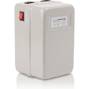 Magnetic Electric Motor Starter - 380V 2.2KW 6.8-11AMP - 3 HP 3 Phase Magnetic Starter for Motors (Button Switch)