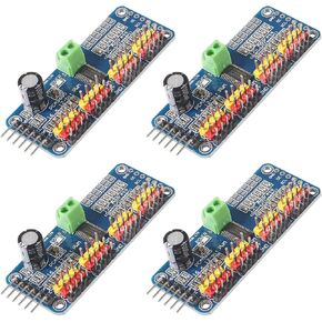 Alinan 4pcs PCA9685 16 Channel 12 Bit PWM Servo Motor Driver Board I2C IIC Module IIC Interface