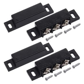 weideer 2pcs MC-31B Magnetic Reed Switch Wired Surface Mount Normally Open Closed NC NO Door Contact Sensor Alarm Magnetic Door Switch Black