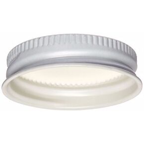 Home Brew Stuff 75100WT White Metal Growler Caps 38mm Fits Most 1/2 and 1 Gallon Jugs (100)