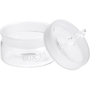 Scicalife Glass Weighing Bottle In Low Form with Interchangeable Ground Stopper Weighing Specific Gravity Bottle Laboratory Equipment 60 * 30mm