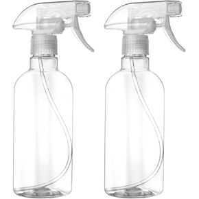 DIYSELF Spray Bottles | 4 Pack 500ml Spray Bottle for Cleaning | Spray Bottle for Hair, Plants, Liquids | Water Spray Bottle | Empty Spray Bottles 16oz | Clear Spray Bottle | Plastic Spray Bottles