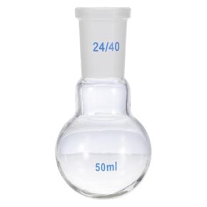 PATIKIL 1000ml Boiling Flask, 3.3 Borosilicate Glass Single Neck Round Bottom Flask Heavy Wall with 24/40 Standard Taper Outer Joint for Laboratory, Clear