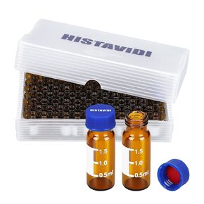 Brown Automatic Sampling Bottle, Solid Polypropylene Cap, red Silicone Diaphragm, Threaded Automatic Sampling Bottle, 100 per Box