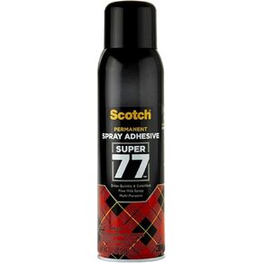 3M Super 77 Multipurpose Spray Adhesive – 13.5 oz Aerosol, Fast-Tacking, High Coverage, Low VOC Formula, Bonds Paper, Cardboard, Fabric, Plastic, Metal, Wood, and More