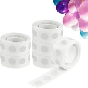 Ainiv 600 PCS Balloon Sticky Dots, Double Sided Dot Stickers, Clear Removable Round Sticky Tack No Trace Sticky Putty Waterproof Dots for Craft Gift Wrapping Wedding Christmas Festival Decoration