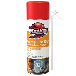 Kraken Bond Pest Block Spray Foam - (2x12 oz.) Expanding Foam Rodent Proof, Foam Sealant for Gaps & Cracks with Mothball Odor, Rodent Blocker, Paintable Foam Filler for Wall Holes - 2 Pack