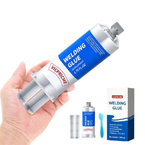 Metal Glue,1.76oz 2 Part Epoxy ab Metal Glue Heary Duty Weld ，Best Strongest Metal epoxy All Purpose Repair for Metal Plastic Steel Ceramics Tiles Leak Sealing Welding Glue