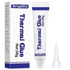 50gram Conductive Glue, Thermal Glue, Thermal Plaster, Silicone Viscous Adhesive Compound, High Performance Heatsink Glue for LED/GPU/MOSFET/Printer/Chipset/IC