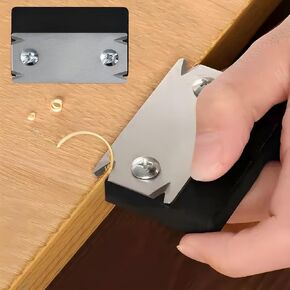 Mini Edge Banding Trimmer Tool for Woodworking Deburring - Veneer Edge Bander for Burrs- Portable Hand Planer Cutter With Reversible Blade for PVC ABS Melamine Wood Veneer Corners