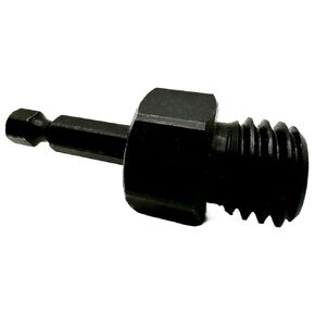 5/8" to 1/4" Hex Drill Adapter Converts 2" to 6" Polisher Pad Backing Plates or Core Drill Bit with 5/8"-11 UNC Thread to 1/4" Hex Shank for Use with Drills and Drill Press (1 Pack)