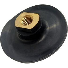 4 Inch Flexible Rubber Backer Pad Hook and Loop Backing Pad Connector for Polishing Sanding with 5/8''-11 Arbor