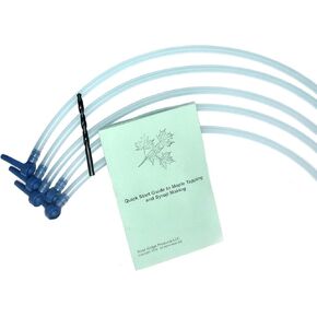 Maple Syrup Sap Tapping Kit (5 Pack) - 5/16" Ecolo taps + 36" Drop Lines + 5/16" Drill Bit + Quick Start Guide to Maple Tapping Booklet
