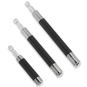3pcs Magnetic Screw Drive Guide Drill Bit Tip Holder, Quick Release Screwdriver Bit Holder Extension Bar Drill Screw Adapter for Nuts Drill and Handheld Driver