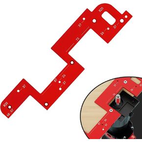 Handle Slotting Mold Arc, Arc Grooving Auxiliary Tool, Invisible Embedded Handle Slotting Template, Slotting Tool, Woodworking Round Corner Radius Templates, Handle-Free Slotting Mold