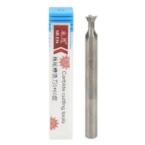 End Mill Cutter Slotting Metal Milling Cutter Alloy 5mm 4 Flutes Universal Shank Type for Industry (5 X 60° X 50L)