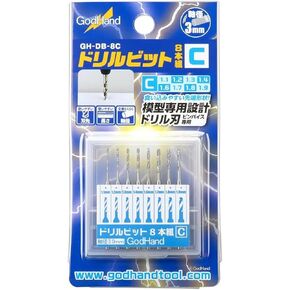 GodHand Drill Bit Set of 8 (C) GH-DB-8C Hobby Tools