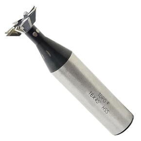 NACX 10mm x 60-Degree HSS Dovetail Cutter Milling End Mill, High Speed Steel Dovetail Milling Cutter