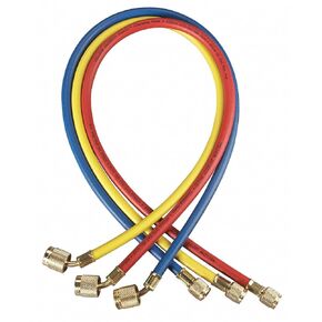 Yellow Jacket Manifold Hose Set, Low Loss, 60 in