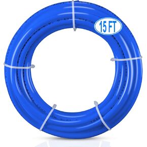 3/8" O.D.RO Water Tubing,15FT Food Grade PE Water Line+12Pcs 3/8" Quick Connect Fittings for RO Reverse Osmosis Water Purifier Filter System(Plastic Tubing+Ball Valve+T+Y+L+I+1/4"-3/8" fitting+Cutter)