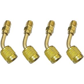 19173, Compatible with Yellow Jacket 5/16'' Female Quick Couplersx1/4'' Male Flare 4 Pack
