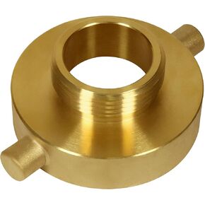 2-1/2" NH NST Female x 3/4" NPT Male Fire Hydrant Adapter, Fire Hydrant Hose Adapter Brass Fire Equipment for Fire Hose or Hydrant with Pin Lugs