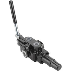 Hydraulic Log Splitter Valve, 1 Spool 25GPM 3626PSI Hydraulic Directional Control Valve, Hydraulic Loader Valve w/Joystick for Log Splitter, Small Tractors & Loaders
