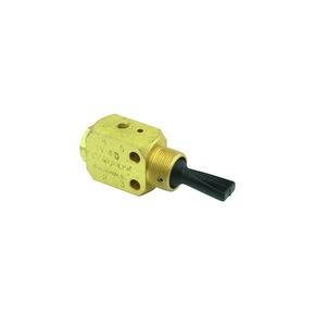 TV-4DP 3-Position 4-Way Valve, Plastic Toggle, 1/8" NPT, 4.5 SCFM at 50 PSIG, 7.5 SCFM at 100 PSIG
