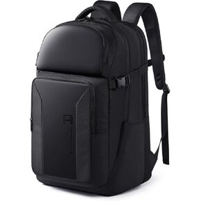 TANGCORLE Travel Backpack 26L, Carry on Backpack Flight Approved, 17.3" Laptop Backpack Men Women, Business Daypack for Work (Black)