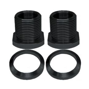 1/2x28 to 5/8x24 Thread Adapter Alloy Steel with Crush Washer (Black -2pc)