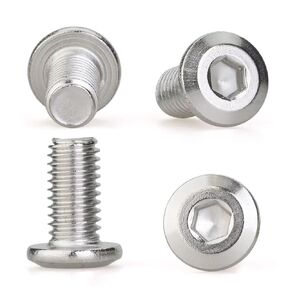 M12 x 85mm 2 Pcs Flat Round Head Hex Socket Cap Screws, 304 Stainless Steel Bolts, Fully Threaded, Bright Finish, Furniture, DIY, 3D Printing