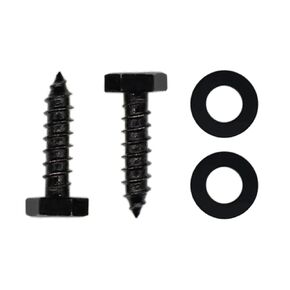 25PCS Stainless Steel Black Lag Bolts 1/4" x 1" Hex Lag Screws, Washers Included