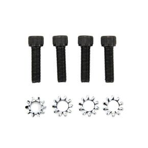 Stainless Steel Replacement Allen AR Grip Screw with Exterior Washers - Set of 4 - Black Oxide Coated