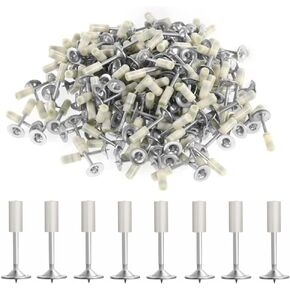 Nails for Manual Steel Nail Gun, 200 pcs Round Nails Wall Fastening Tool, for Concrete Ceiling Cable Ducts Fixed Slotting Device Repair Tool Home DIY Nail Gun Accessories
