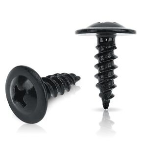 (300PCS) #8X1 Black Truss Head Wood Screws Quick Metal Self Tapping Screws