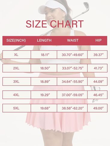 Moon Wood Women Plus Size Mini Skirt Casual Ruffle Mini Skirt Stretchy Tennis Skirt with Shorts in Kuwait