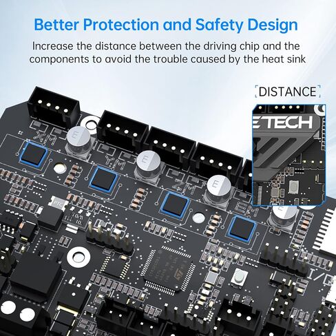 اللوحة الأم BIGTREETECH SKR Mini E3 V3.0، ترقية اللوحة الأم Ender-3/Ender-3 Pro/Ender-3 V2، لوحة تحكم صامتة BTT 32 بت مع محرك محرك متدرج TMC2209 UART in Saudi Arabia